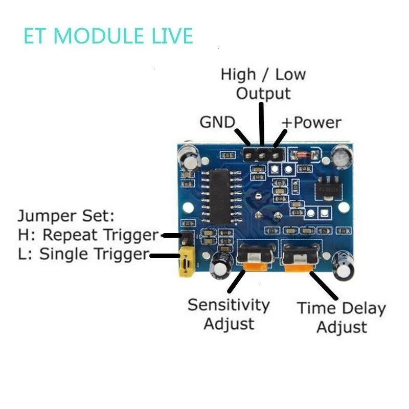 HC-SR501 Регулировка ИК пироэлектрический инфракрасный PIR датчик движения модуль детектора для arduino для raspberry pi наборы
