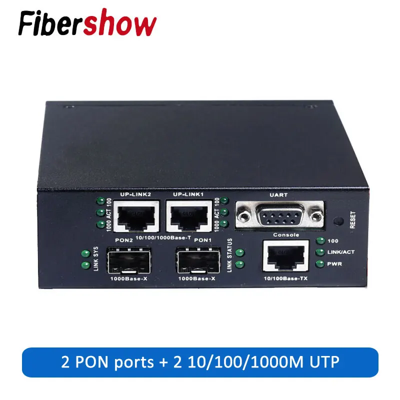 EPON OLT 2PON порты FTTH mini CATV несущий волоконно оптический высококачественный