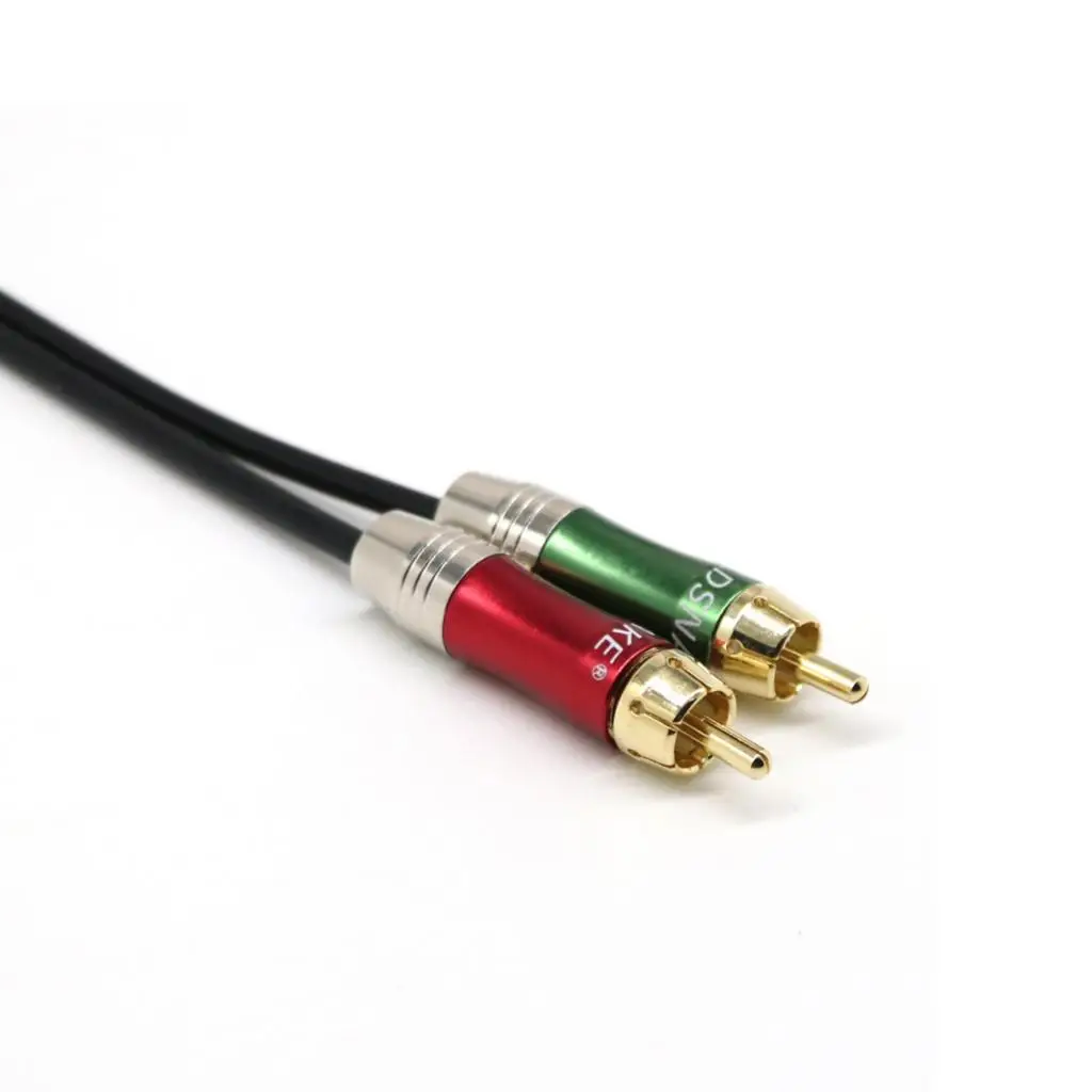 3-Pin XLR Female to 2 RCA Socket Audio Cord Converter Splitter Wire 30cm 12'