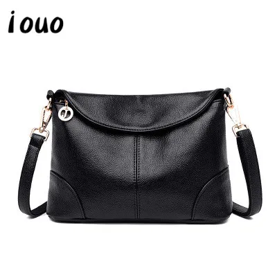 

iouo2020 new female bag fashion lady handbag diagonal shoulder bag middle-aged soft leather small square bag female PU leather