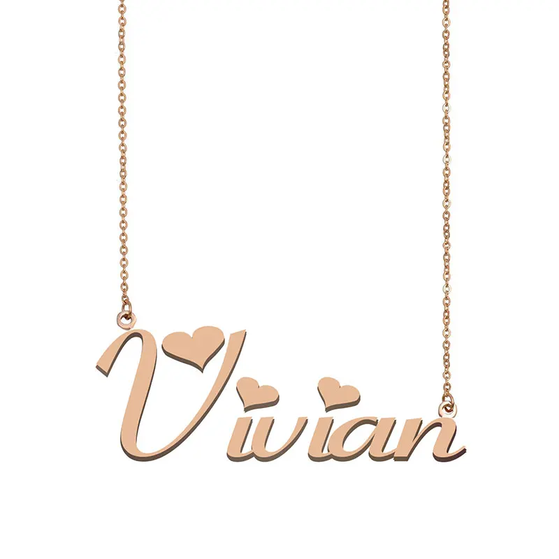 Name Necklace Personalized Gold 