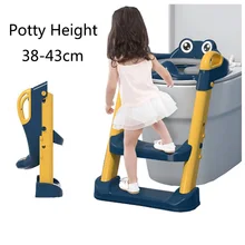 Chaise de formation en pot avec tabouret réglable, dossier pliant, échelle pour bébé, toilettes sûres pour enfants en bas âge