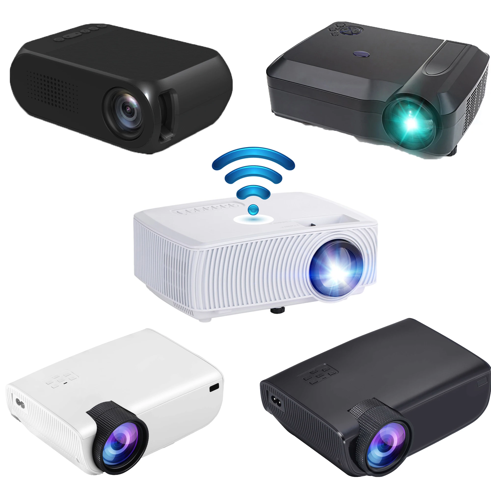 

CRENOVA Video Projector For Full HD 1080P Home Cinema Movie Beamer LED Projector