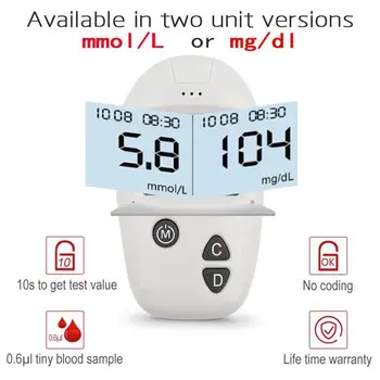 

Sannuo's Quasi-test Strip Paper Blood Glucose Meter 50 Household Urine Of Mind Sugar Measurement Piec Bottled Peace Barrel R2P9