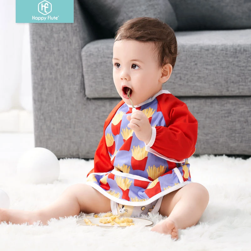 Happy Flute Pul Baberos De Alimentacion Para Bebe Impermeables De Manga Larga Sin Olor Para 6 24 Meses Happy Flute Pul Happy Flutehappy Flute Baby Aliexpress