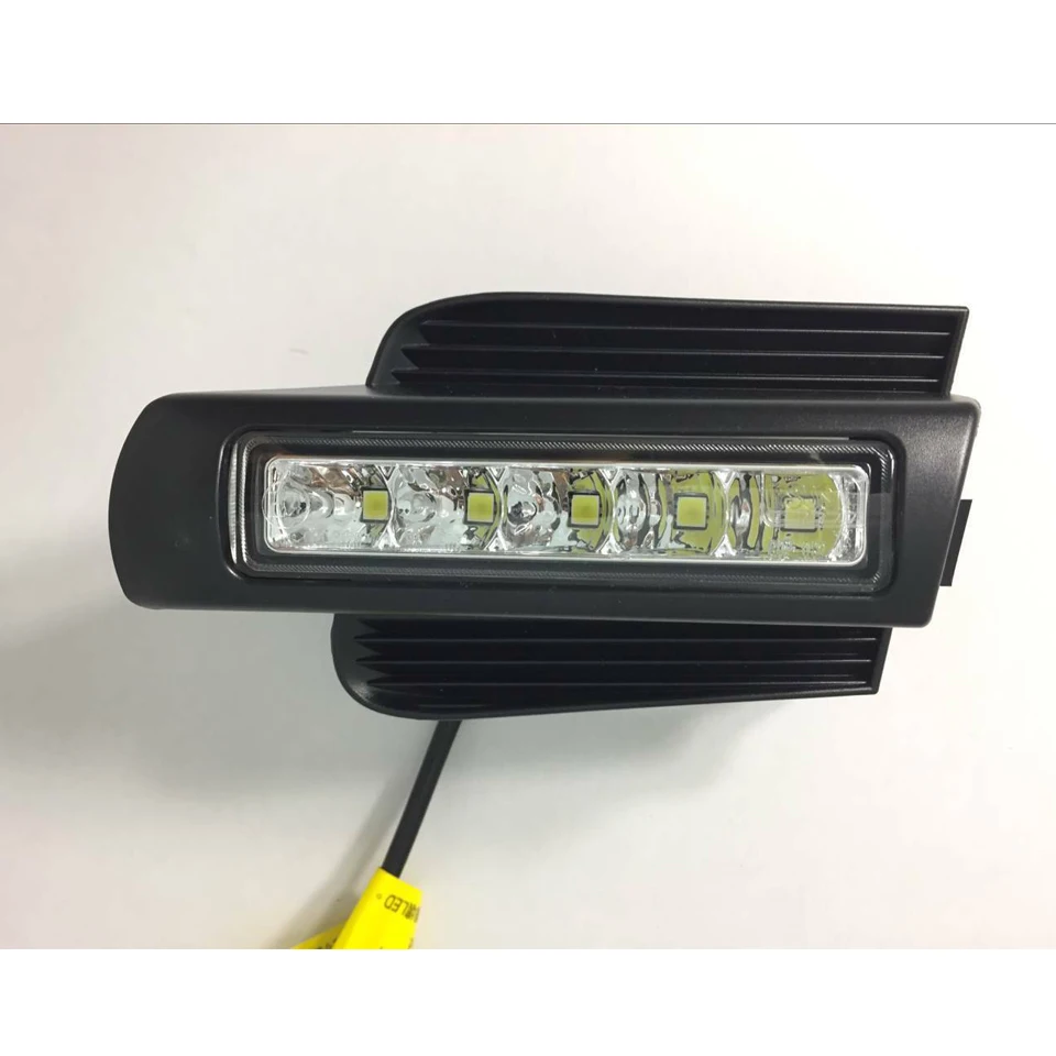 2 шт. E4-Marked светодиодный ходовой светильник DRL для Toyota Land Cruiser Prado 120 GRJ120 TRJ120 FJ120 2003~ 2009 Автомобильный светильник противотуманная фара дневного света