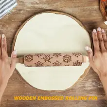 Дерево Рождественский подарок тиснением Скалки тиснение выпечки печенье инструмент