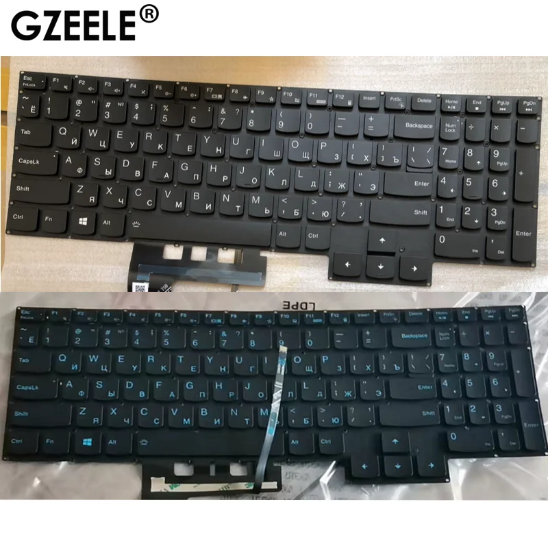 New Lenovo Ideapad Gaming 315ARH05 315IMH05 Keyboard US White Blue Backlit