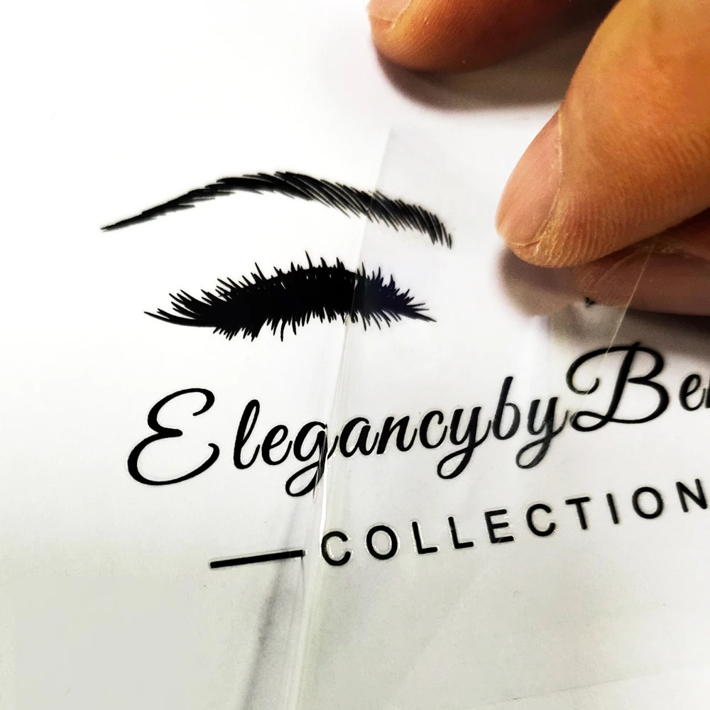 UV Decal Logo Transfer Stickers for Lashes Box Custom UV Transfering Sticker Personalise Eye Lashes Labels Waterproof,personalis