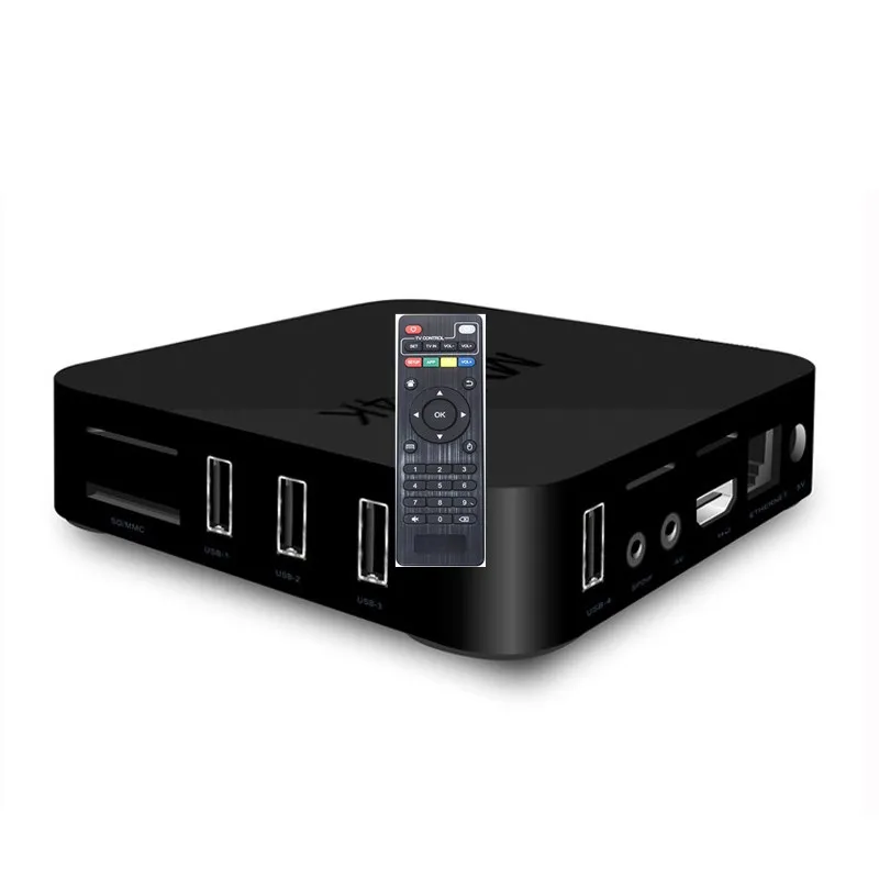 50 шт./лот MX 4K tv Box четырехъядерный Android 7,1 Samrt tv Box DDR3 1 ГБ 8 ГБ HD allwinner h3 RK3229 2G 16G