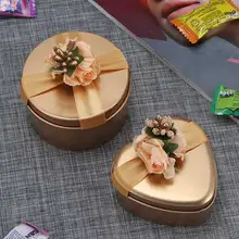 Футляр для хранения декор жесть Подарочная коробка для свадьбы для вечеринки по случаю Дня рождения конфеты, печенье праздничный подарок на Рождество идеи коробка
