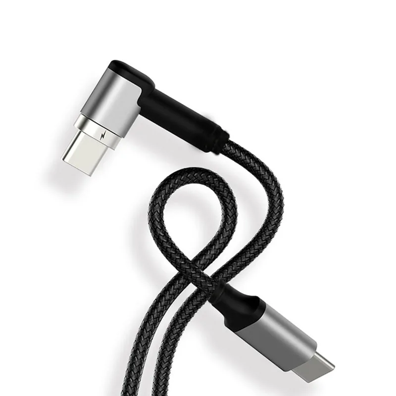 

Factory 2m PD fast Charging 5A Magnetic USB Type C to Type C Cable 90 Degree Usb Cable