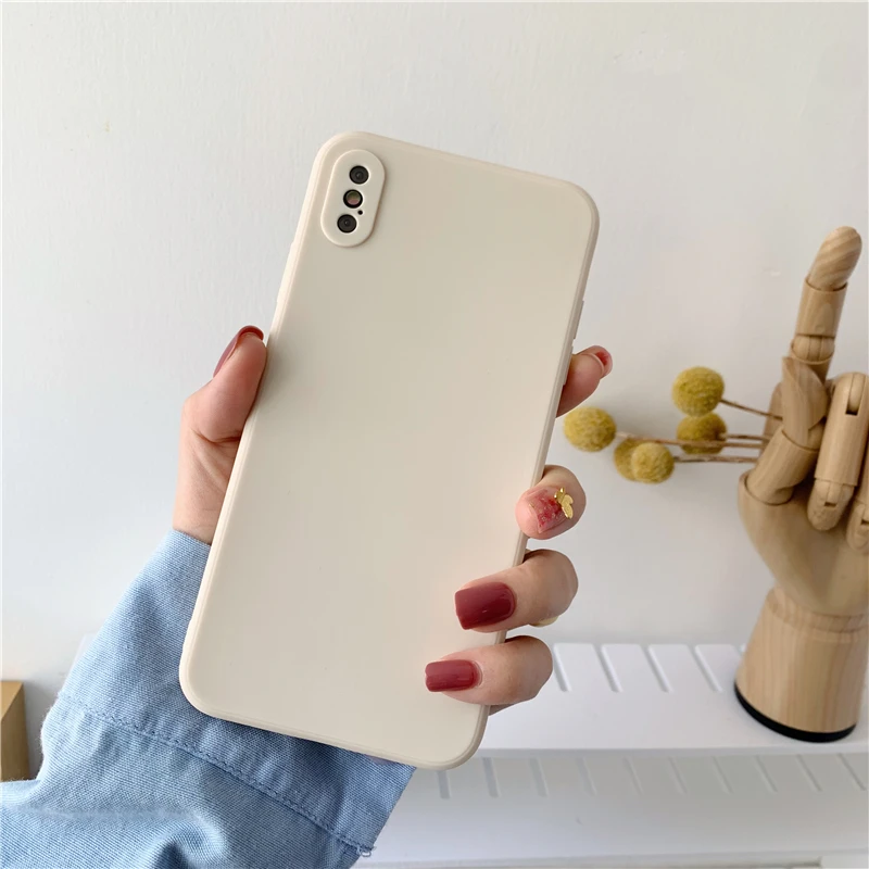 Ban Đầu Silicone Cao Cấp Dành Cho Iphone 7 8 6 6S 6 Plus 12 11 Pro X XS MAX XR SE ốp Lưng Điện Thoại Trên Iphone 7 8 12 Mini 10 Bao custom iphone cases Cases For iPhone