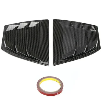 

for Mazda 3 Axela 2014-2018 Carbon Fiber ABS Rear Window Triple-cornered Bowl Cover Car Styling Accessories 2Pcs