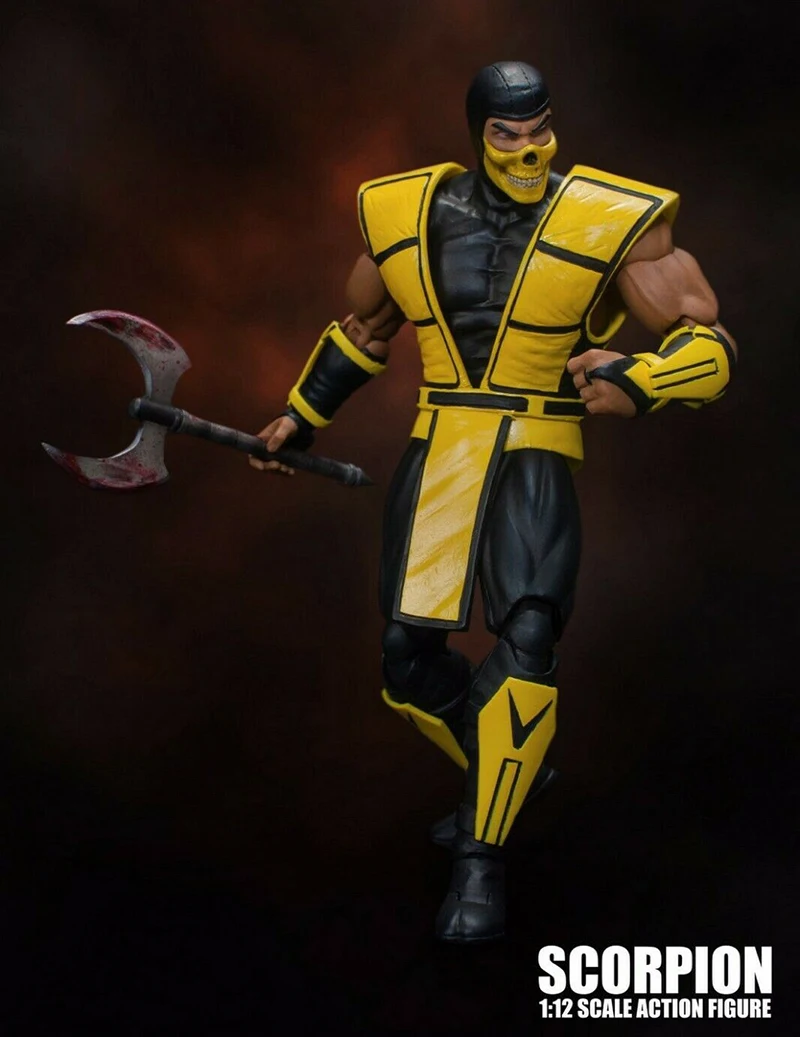 Для фанатов праздничные подарки 1/12 файтинги игры игрушки от Storm Scorpion Mortal Kombat фигурка модель