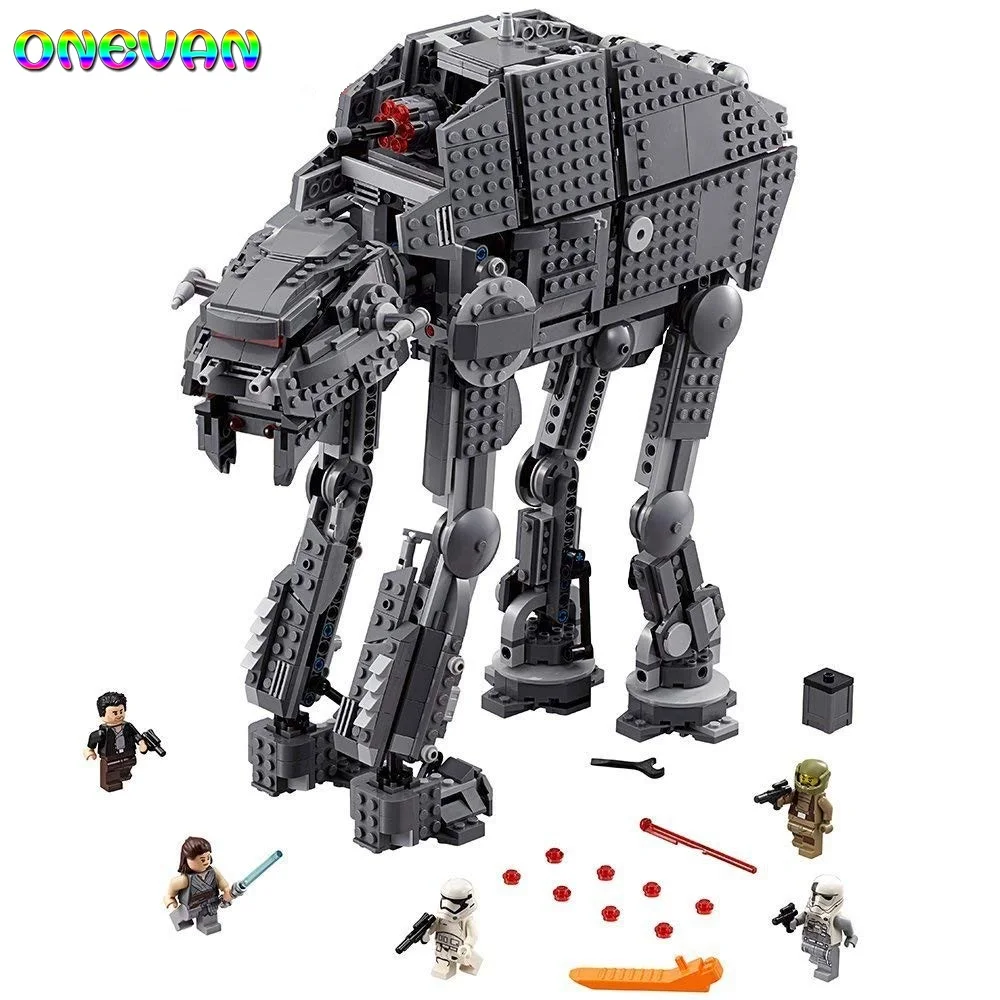 05130 совместимые Lepining Звездные войны 75189 75251 тяжелые штурмовые ходунки Модели