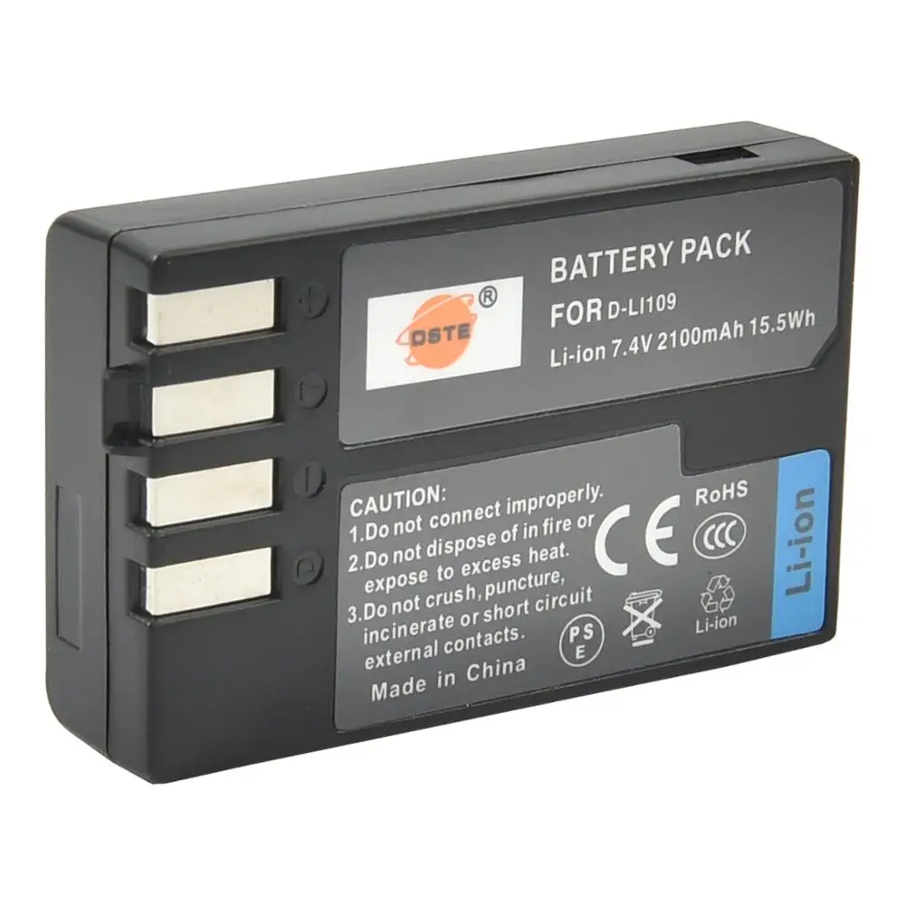 Аккумулятор для зеркальной фотокамеры Pentax|battery for camera|dste batterybattery d-li109 |