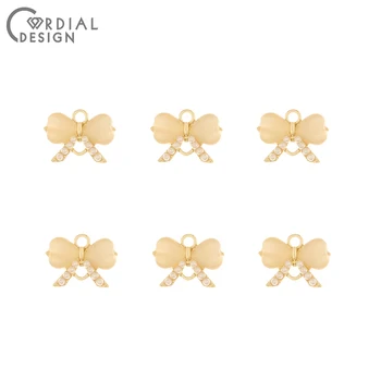 

Cordial Design 100Pcs 10*14MM Jewelry Accessories/Charms/Bowknot Shape/Cat Eye Effect/Hand Made/Connectors/DIY Earring Findings