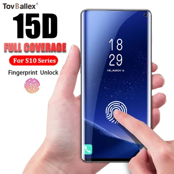 

10Pcs 15D Tempered Glass For Samsung Galaxy S10 S10e S9 S8 Plus S7 S6 Edge Note 8 9 10 Pro Full Coverage Screen Protective Film