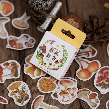 

(50 sheets/box) Cartoon Boxed Sealing Stickers Autumn Whispers Series Fresh Shaped Decorative Stickers