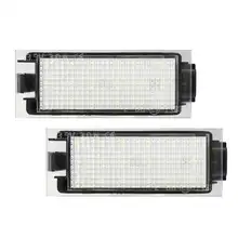 2 Stuks Auto Led Nummer Kentekenverlichting Geen Fout Voor Renault Megane 3 Voor Clio Voor Laguna 2 Megane 3 Voor Twingo Master Vel Satis