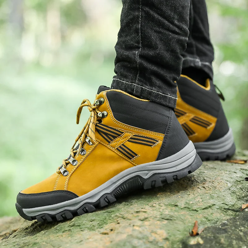 Men Mountain Shoes Sneakers Outdoor Trekking Shoes Comfortable Breathable Climbing Footwears Anti-slip Wear-resistance