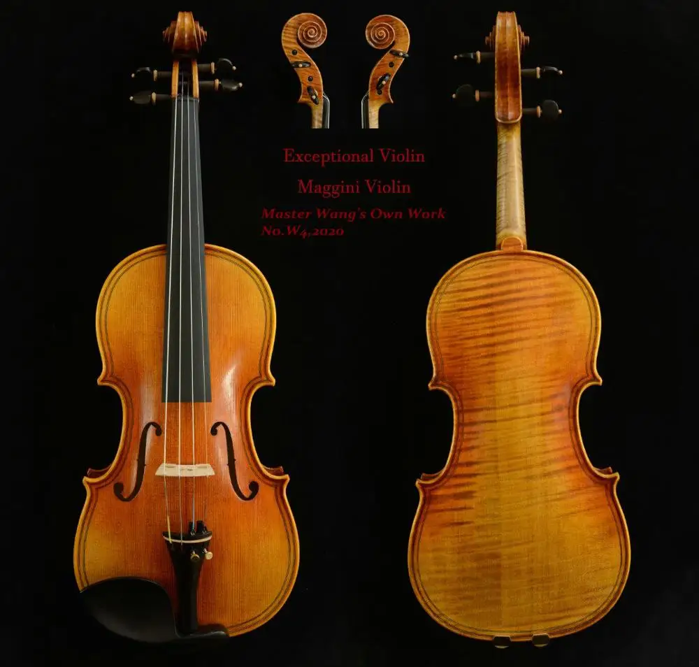 Великолепное звучание скрипки! Модель Maggini Violin редкая 200 й старая ель No.W4|Скрипка| |