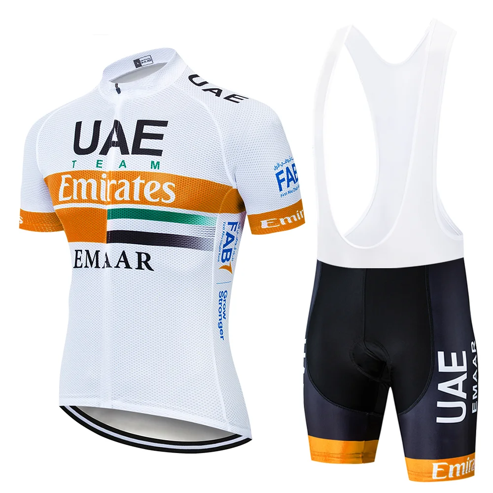 Команда ОАЭ PRO Велоспорт Джерси 9D гель велосипед шорты Костюм MTB Ropa Ciclismo мужские летние велосипедный майон culotte одежда - Цвет: Cycling suit