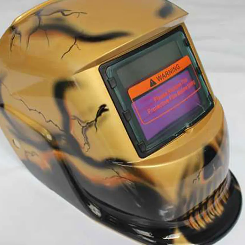 Darkening Welding Auto Helmet Protective Uv Protection Welding Helmet Tig Multifunction Men'S Fashion Mask Helmets 8Styles - Цвет: Bronze Skeleton