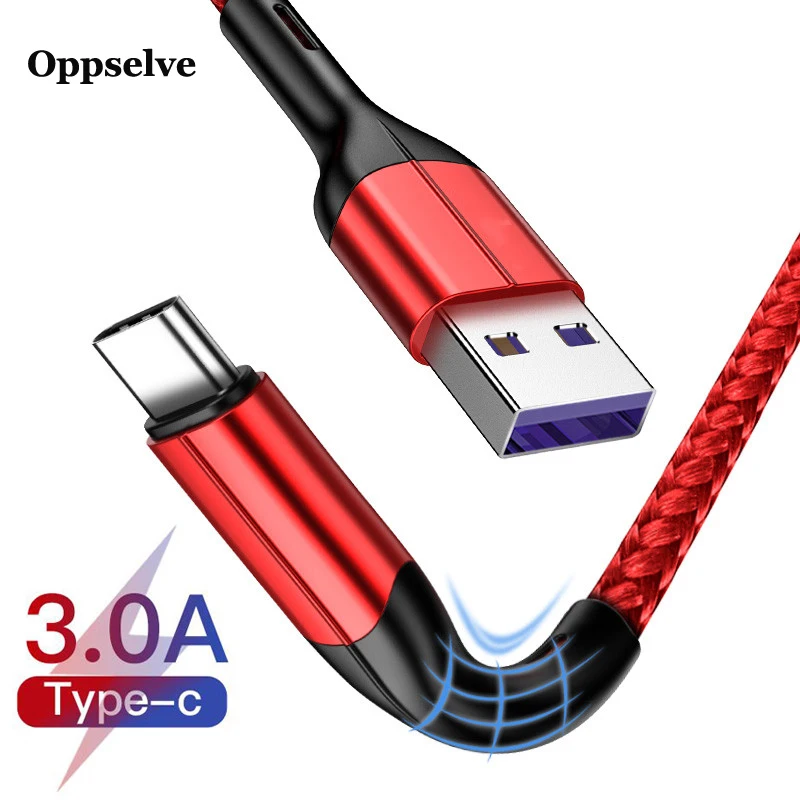 3а провод для быстрого заряда шнур для мобильного телефона USB-C зарядное устройство для samsung Xiaomi Redmi huawei P20 P30 usb type C кабель USBC