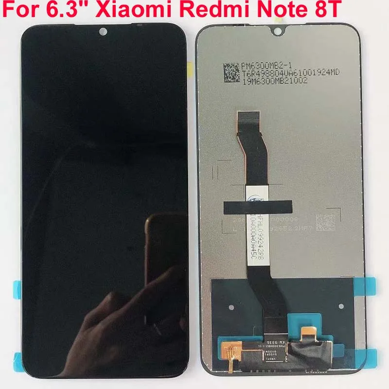 ЖК-дисплей для 6,3 ''Xiaomi Redmi Note 8T ЖК-экран Замена для Redmi Note8t ЖК-сенсорный экран дигитайзер часть