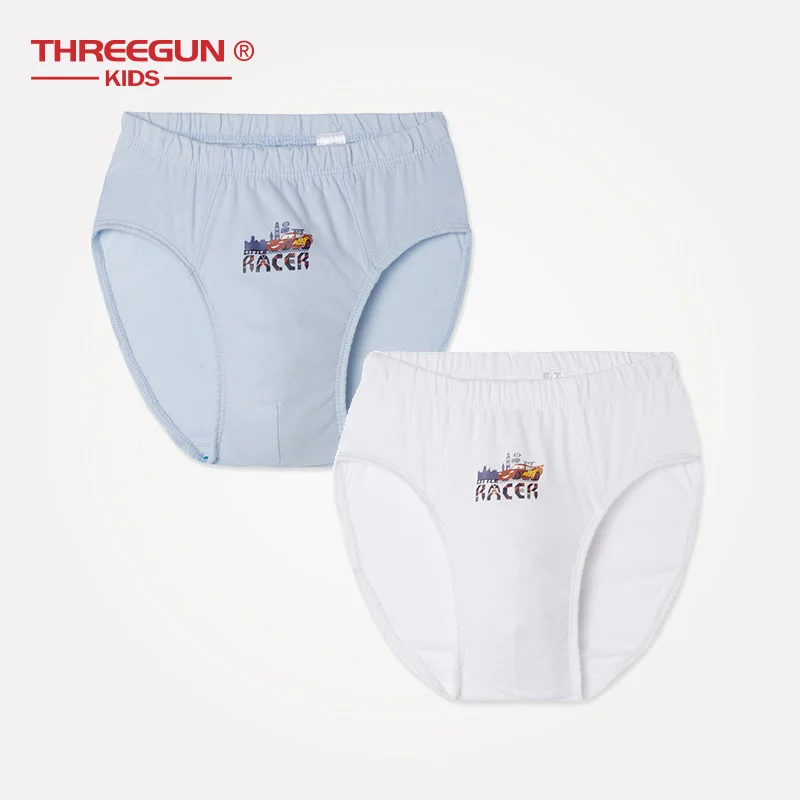 

THREEGUN X Disney Cars Race Children Kids Underwear Cotton Panties Teenager Boxers Boys Underwear Teenager Briefs 2pcs/Lot