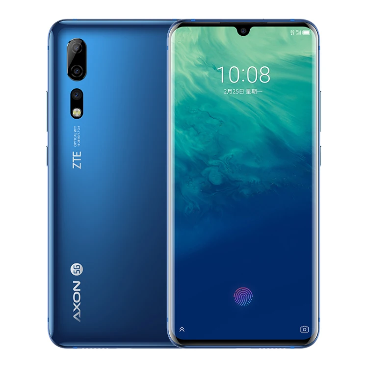 zte Axon 10 Pro 5G LTE телефон Snapdragon 855 две sim-карты 6,4" изогнутый экран 6 ГБ/12 Гб ram 128 ГБ/256 ГБ rom Play Store OTA