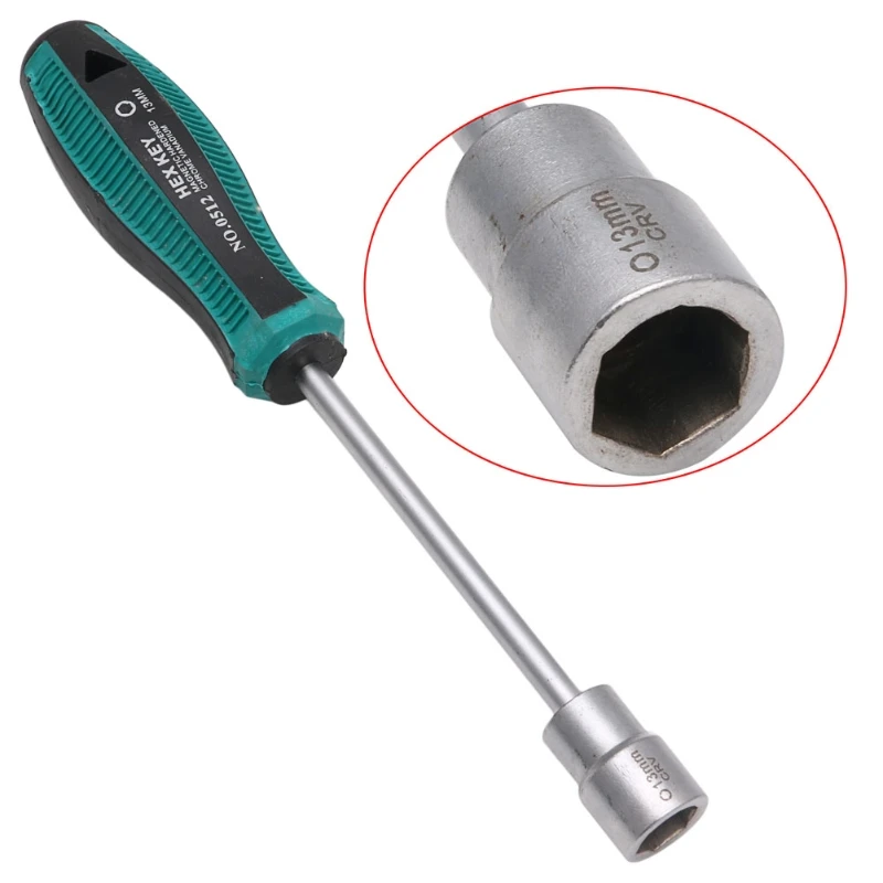 

Metal Socket Driver Wrench Screwdriver Hex Nut Key Nutdriver Hand Tool 5.5mm
