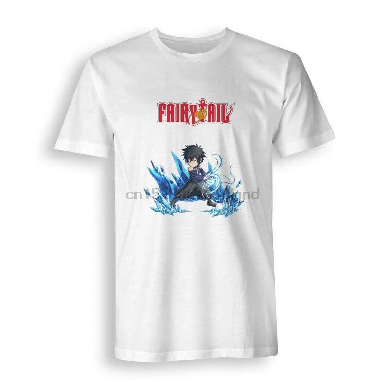 Gray Fullbuster Brave Frontier Fairy Tail Short Sleeve Tees White Mens T Shirt |