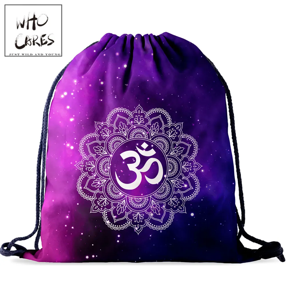 purple drawstring backpack