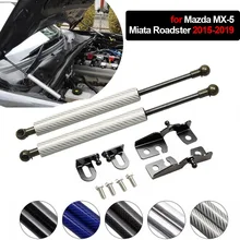 Para Mazda MX-5 ND MX5 Miata Roadster 2015-2020 modificado capó delantero automático, puntales de Gas, amortiguadores, soportes de elevación