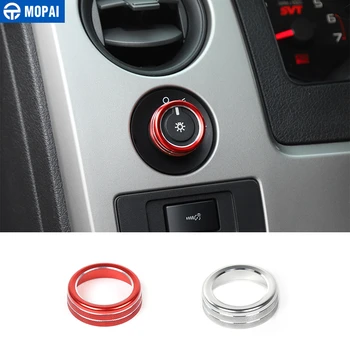 

MOPAI for Ford F150 2009-2014 Car Headlight Switch Knob Decorative Cover Ring Accessories for Ford F150 Raptor 2009-2014