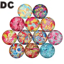 

20pcs/lot Chinese Festive Photo Flatback Cabochon 10/12/14/20/25mm Grass Cabochon For DIY Base Rings Bracelet Tary JewelryMaking