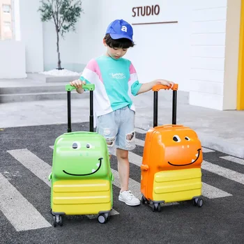 

20 inch 3D Dinosaur kid's travel suitcase trolley luggage bag with wheels carry on cartoon luggage Cute cabin suitcase for boys