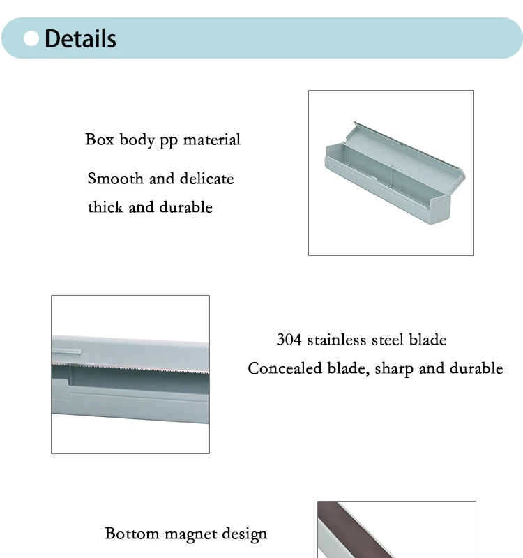 Amazon Hot Sell Stainless Steel Plastic Cling Film Cutter