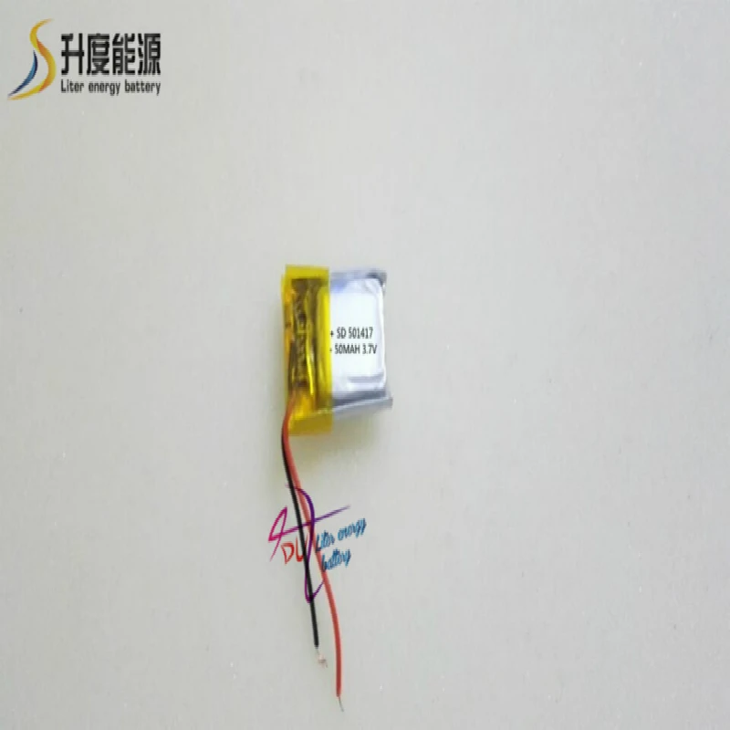 Высокая производительность 501417 501515 50mah 3 7 v литий полимерный Непрозрачный