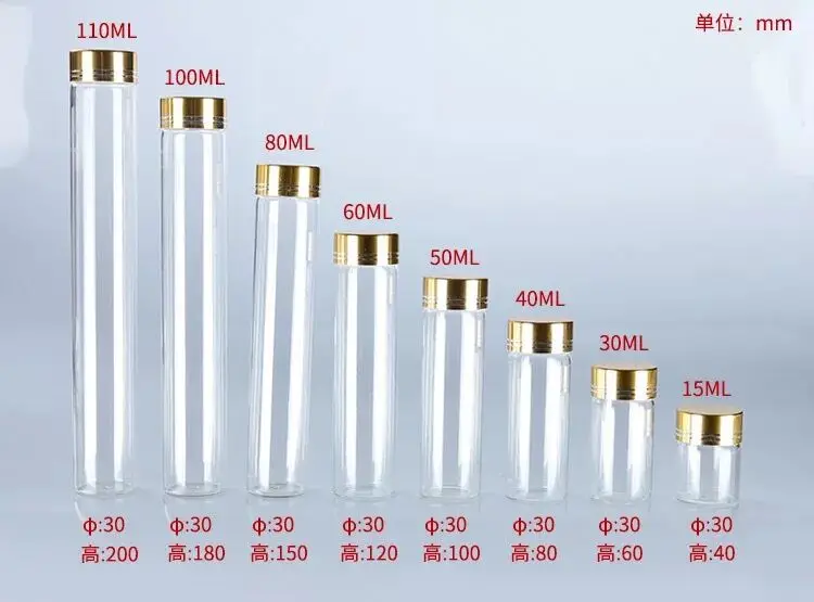 1 шт 15 Вт, 30 Вт/40/50/60/80/100/110 мл Стекло бутылки Флаконы баночки с красный/серебристый/синий/зеленый/золото Цвет винт Кепки DIY свадебный Декор для дома