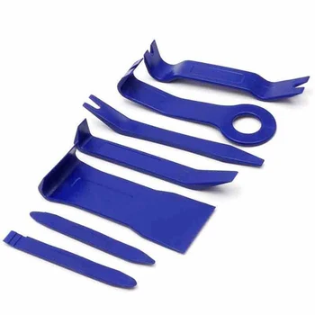 

Clip Stereo Removal Tool Molding Blue Interior Upholstery 7pcs Wide edge Door