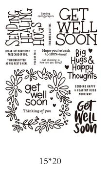 

get well soon for DIY Scrapbooking Album Stamp Paper Card Embossing