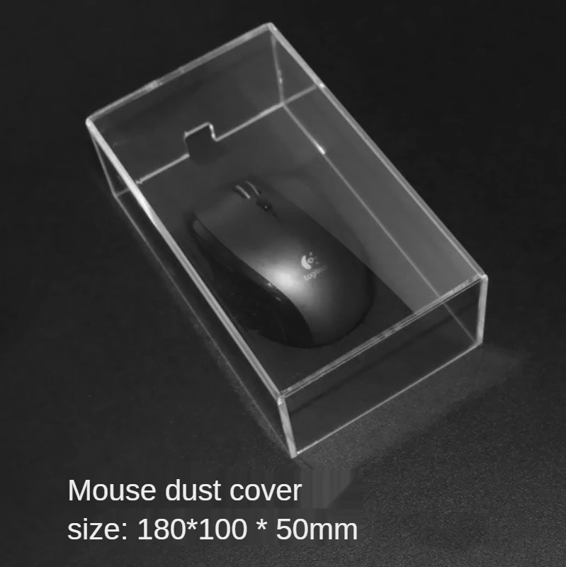 Mouse Dust Cover Transparent Acrylic Dustproof Waterproof Cover Anti
