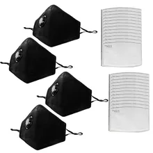 1/4 ПК Маска для лица 6/24 шт. фильтр пыли анти-Пылезащитная маска PM2.5 фильтра с активированным углем вставку можно мыть многоразовая маска для лица