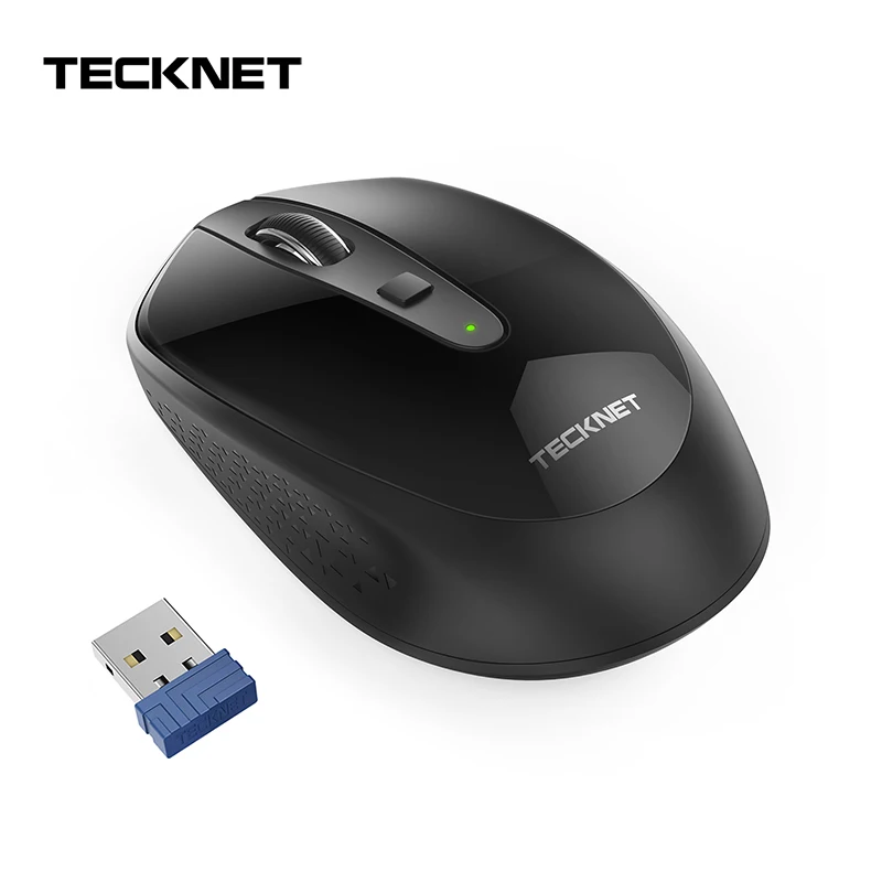 TeckNet 4 кнопки 2000 dpi беспроводная мышь 2,4 ГГц Беспроводная мышь USB приемник оптическая эргономичная мышь компьютерная мышь для ПК ноутбука