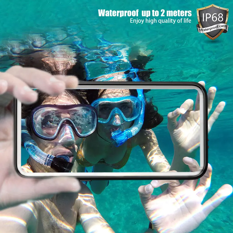 IP68 водонепроницаемый чехол для телефона для samsung Galaxy S10 плюс S10 S9 S8 Note 8 9 реальные Водонепроницаемый чехол или samsung S8 S9 S10 плюс