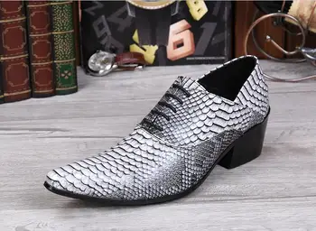 

pointed vintage retro Leather ribbon snake men's shoes spring and autumn new business suits Oxford shoes